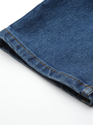 Men's Blue Slim Fit Casual Jeans