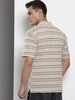 Men's Beige Relaxed Fit Printed Resort Wear Shirt