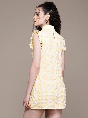 Freehand Women Fitted Textured Bodycon Dress
