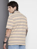 Men's Beige Relaxed Fit Printed Resort Wear Shirt