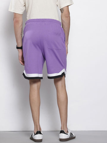 Men's Varsity Print Loose Fit Shorts