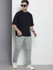 Men's Grey Slim Fit Casual Jeans