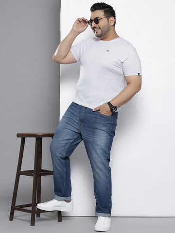 Men's Blue Slim Fit Casual Jeans