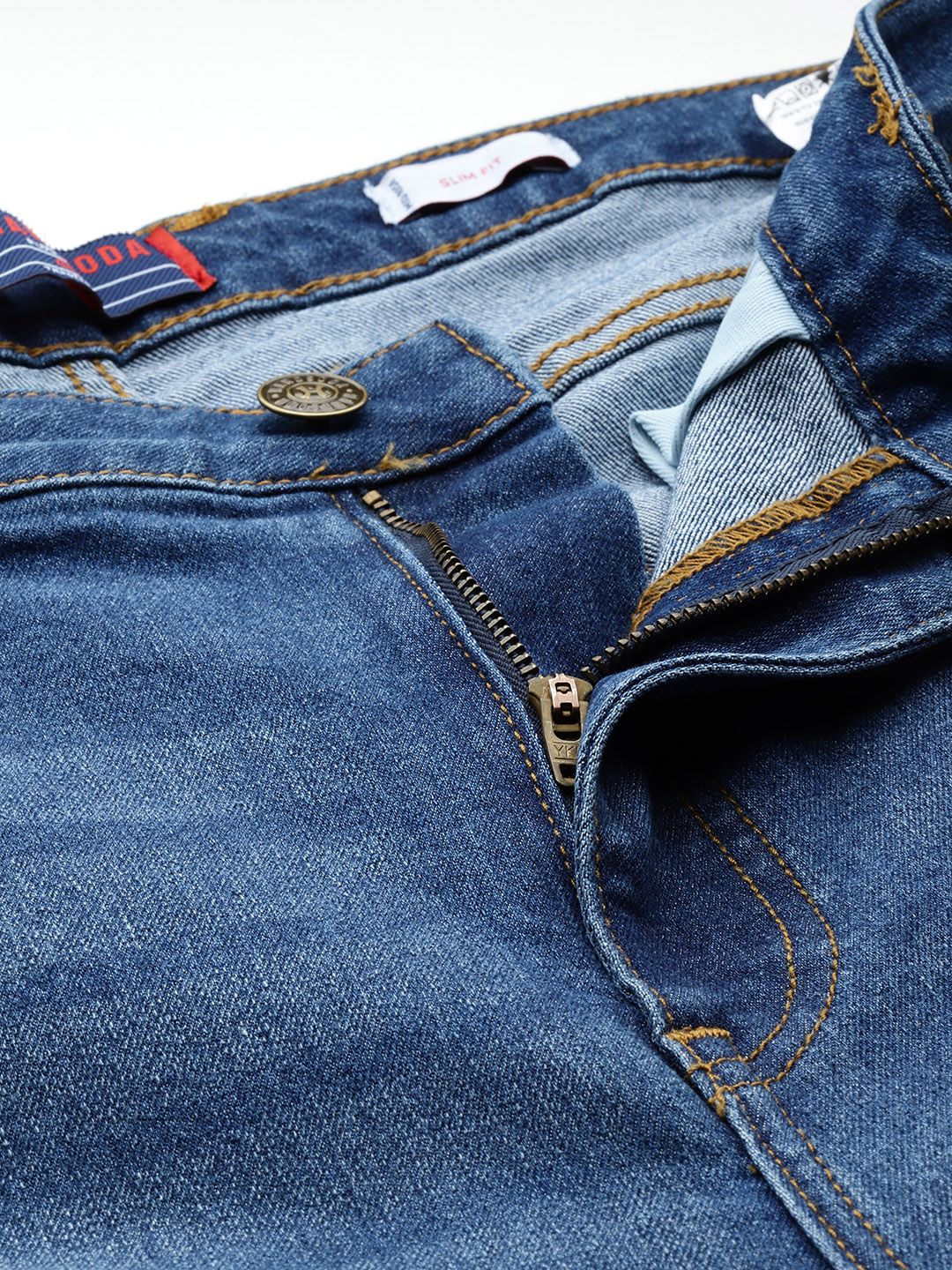 Men's Blue Slim Fit Casual Jeans