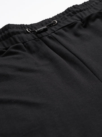 Men's Black Relaxed Fit Character Batman Printed Shorts