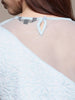 Freehand by The Indian Garage Co Women Fitted Textured Mesh Sheer Top