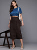 Freehand by The Indian Garage Co Women Loose Fit Textured Crop Top