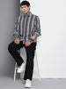 Men's Black Regular Fit Printed Casual Shirt