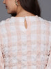 Freehand Peach The Indian Garage Co Women Fitted Textured Regular Top