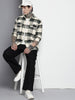 Men's Grey Regular Fit Checked Casual Shirt