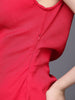 Freehand by The Indian Garage Co Women Fitted Textured One Shoulder Top