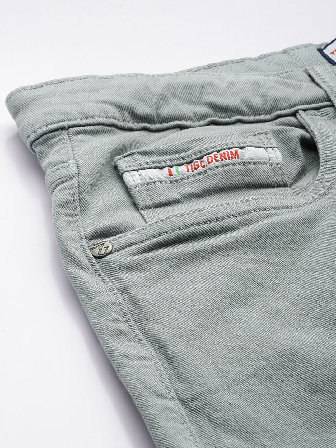 Men's Grey Slim Fit Casual Jeans