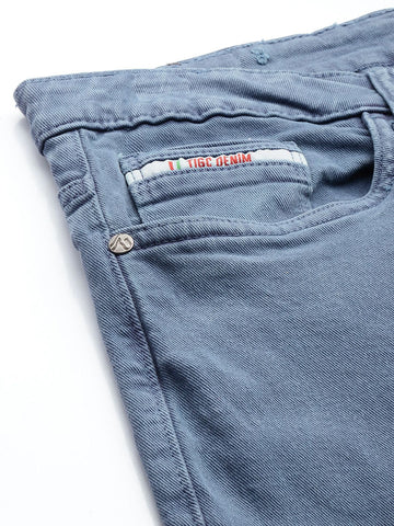 Men's Blue Slim Fit Casual Jeans