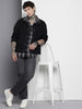 Men's Black Boxy Fit Solid Korean Street Shirt