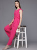 Freehand Women Regular Fit Textured Ruched Jumpsuit