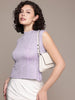 Freehand by The Indian Garage Co Women Fitted Textured Regular Top