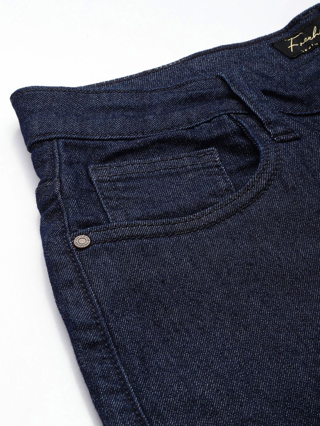 Freehand Women Straight Fit Solid Stretchable Jeans