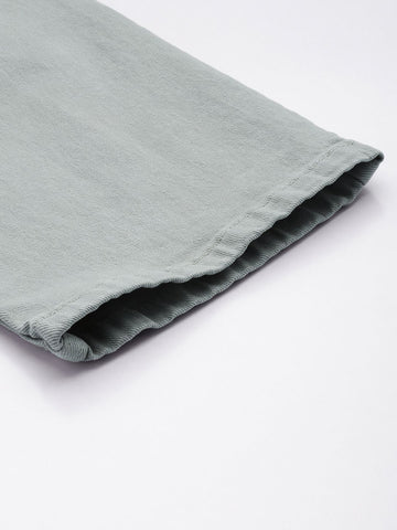 Men's Grey Slim Fit Casual Jeans