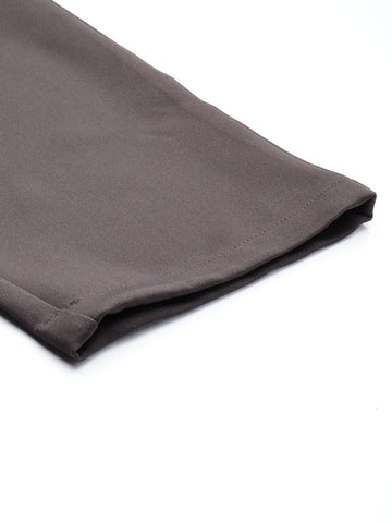 Men's Grey Loose Fit Casual Trousers