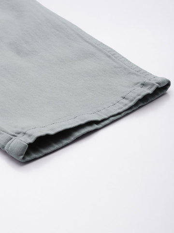Men's Grey Slim Fit Casual Jeans