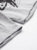 Men's Grey Relaxed Fit Character Superman Printed Shorts