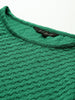 Freehand by The Indian Garage Co Women Regular Fit Textured Cinched Waist Top