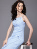 Freehand Women Fitted Textured Gathered Dress