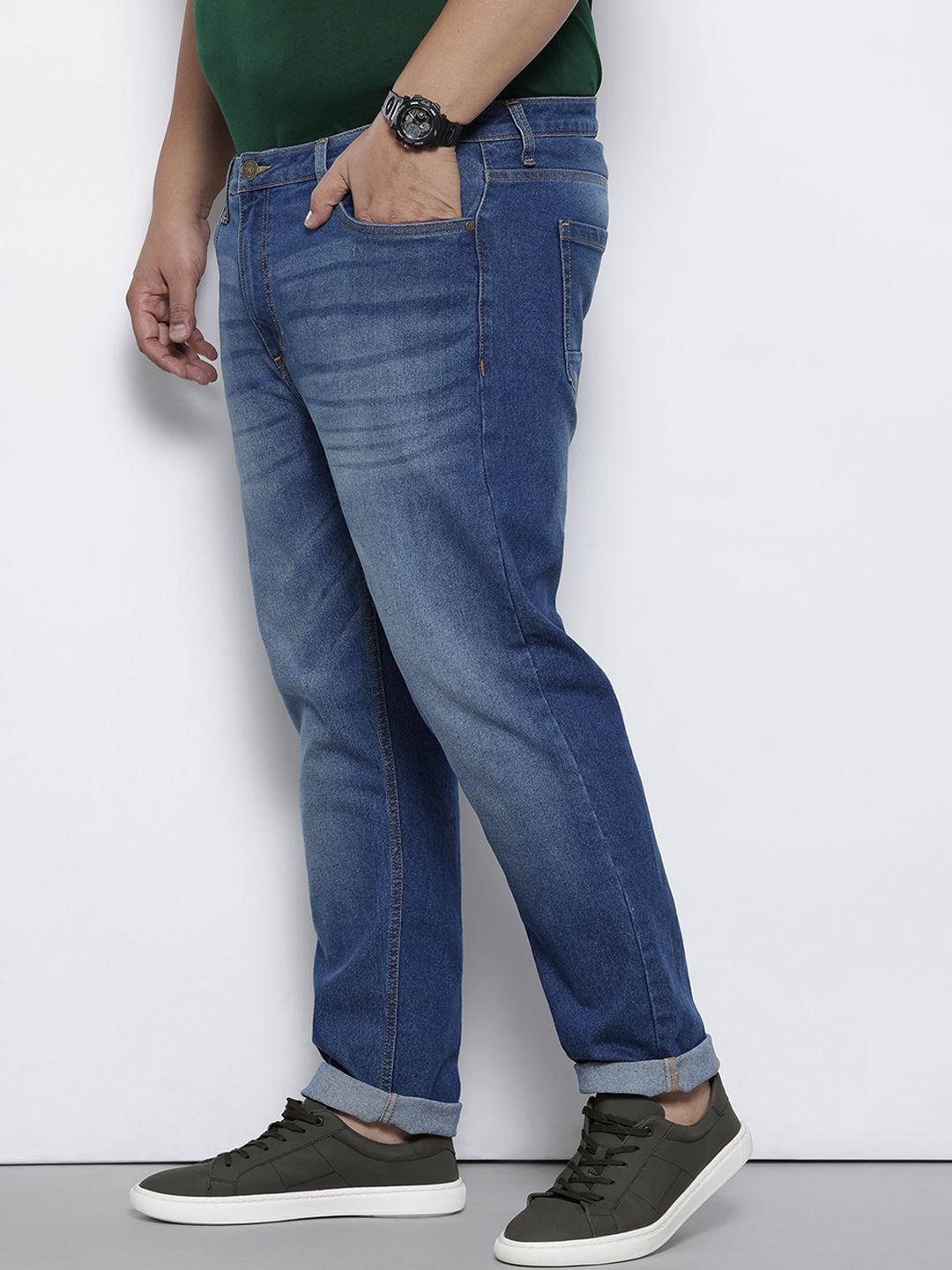 Men's Blue Slim Fit Casual Jeans