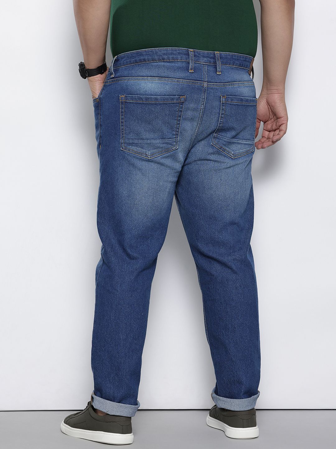 Men's Blue Slim Fit Casual Jeans