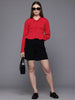 Freehand by The Indian Garage Co Women Regular Fit Textured Cinched Waist Top