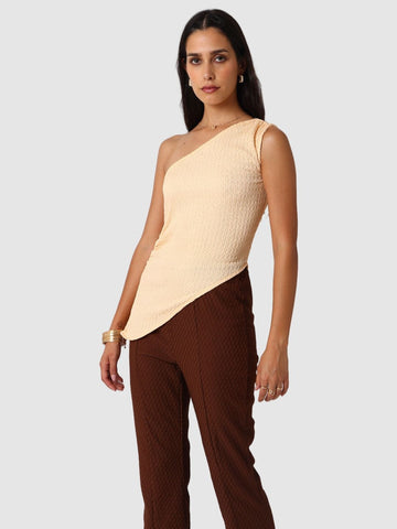 Women's Orange Regular Fit Casual Top