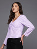 Freehand by The Indian Garage Co Women Regular Fit Textured Regular Top