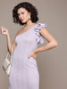 Freehand Women Fitted Textured One Shoulder Dress