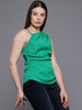Freehand by The Indian Garage Co Women Fitted Textured One Shoulder Top