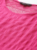 Freehand by The Indian Garage Co Women Loose Fit Textured Regular Top