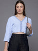 Freehand by The Indian Garage Co Women Regular Fit Textured Gathered Waist Top