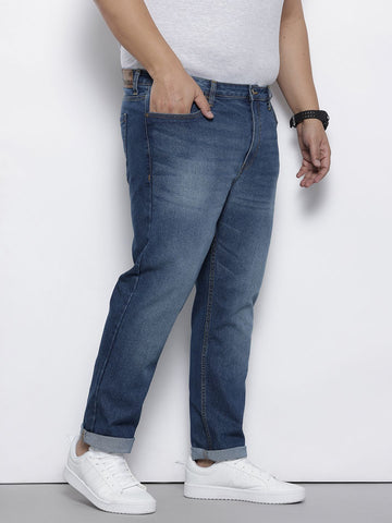 Men's Blue Slim Fit Casual Jeans