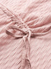 Freehand Pink The Indian Garage Co Women Relaxed Fit Textured Ruched Top
