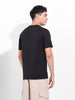 Men's Black Slim Fit Solid Round Neck T-shirt