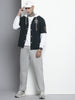Men's Navy Blue Regular Fit Graphic Printed Street Wear Shirt
