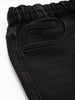 Men's Black Regular Fit Solid Stretchable Denim Joggers
