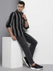 Men's Black Regular Fit Printed Casual Shirt