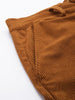 Men's Tan Regular Fit Textured Casual Trouser