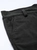 Men's Grey Straight Fit Textured Trousers