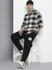 Men's Black Relaxed Fit Textured Casual Shirt