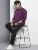 Men's Pink Relaxed Fit Textured Casual Shirt