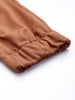 Men's Brown Relaxed Fit Textured Cargo Joggers