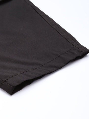 Men's Black Loose Fit Utility Cargo