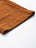 Men's Tan Regular Fit Textured Casual Trouser
