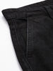 Men's Black Regular Fit Utility Jeans
